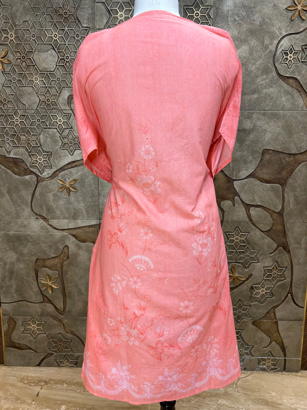 Pakistani Style Cambric Unstitched Suit | Digital Print Front & Back | Thread Embroidery And Boring Work | Lacework on Sleeves & Ghera | Digital Print Chiffon Dupatta | Ethnic Wear for Women